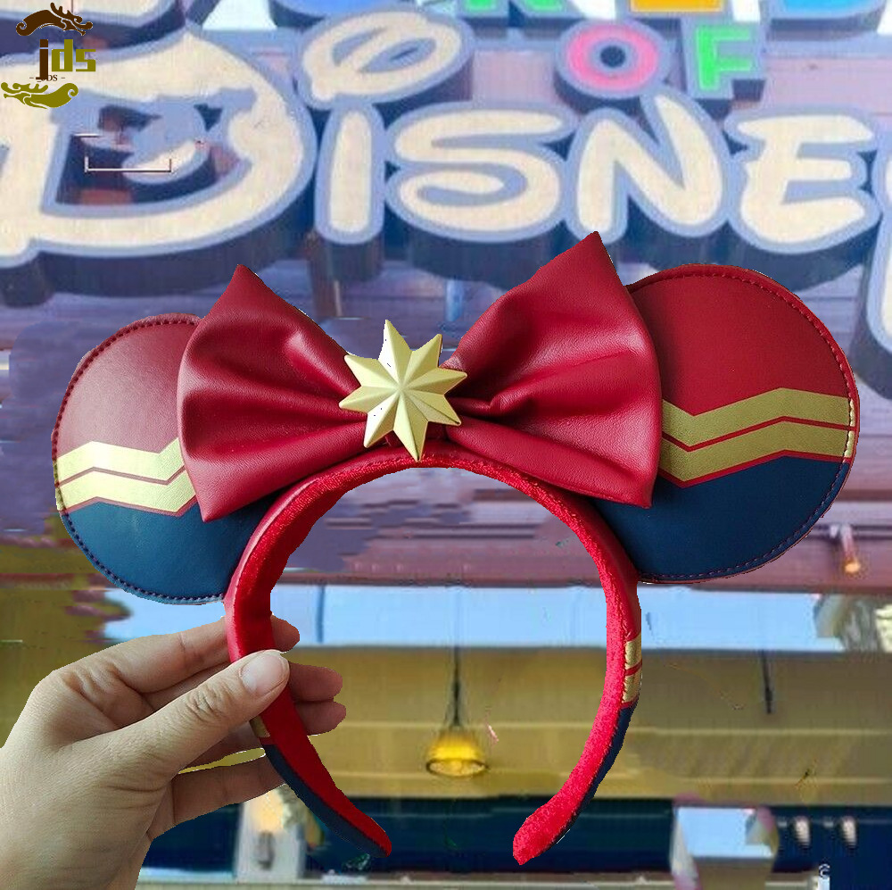 Disney Parks Ears Captain Marvel Carol Danver Red Bow Exclusive Headband