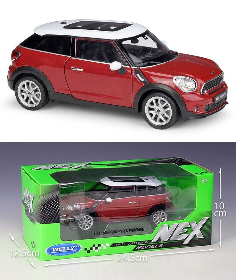 WELLY 1:24 MINI Cooper S Paceman Alloy Diecast Vehicle Car MODEL TOY Collection
