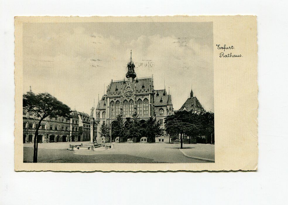 Ancient Ak Erfurt Town Hall 1936 41