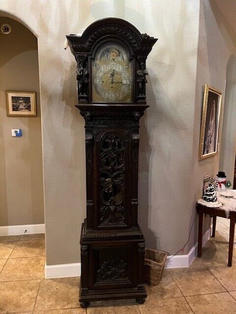 19th Century Tiffany and Co Grandfather 9 tube clock Walter Durfee 