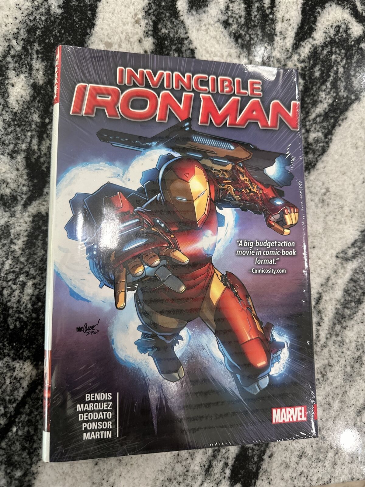 Invincible Iron Man Bendis Vol 1 (Collects Issues 1-14) OHC NEW Sealed Hardcover