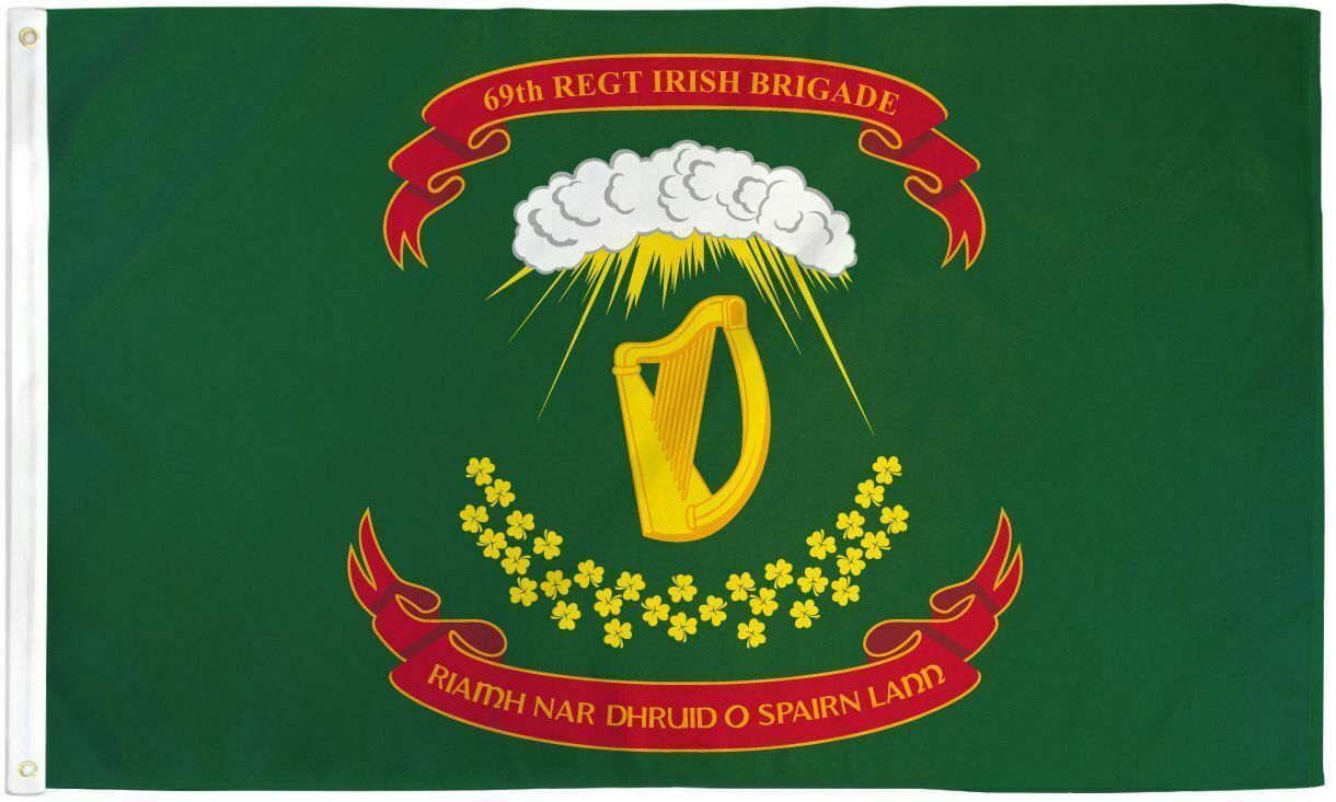 Irish Brigade Flag 3x5 ft 69th Regiment Infantry Civil War New York 100D