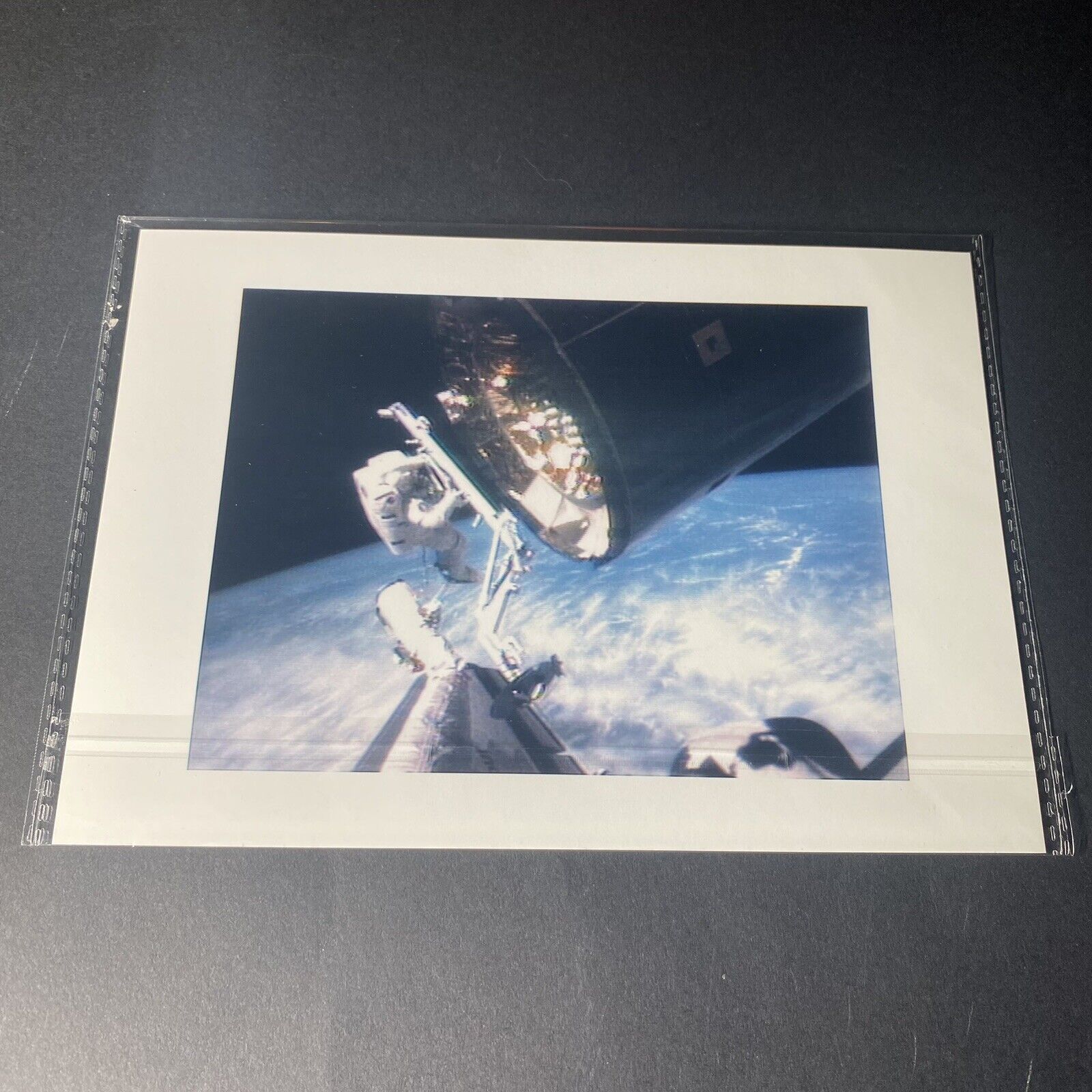 Official NASA Photo 1992 STS-49 Thuot space grapple bar Intelsat VI satellite #2
