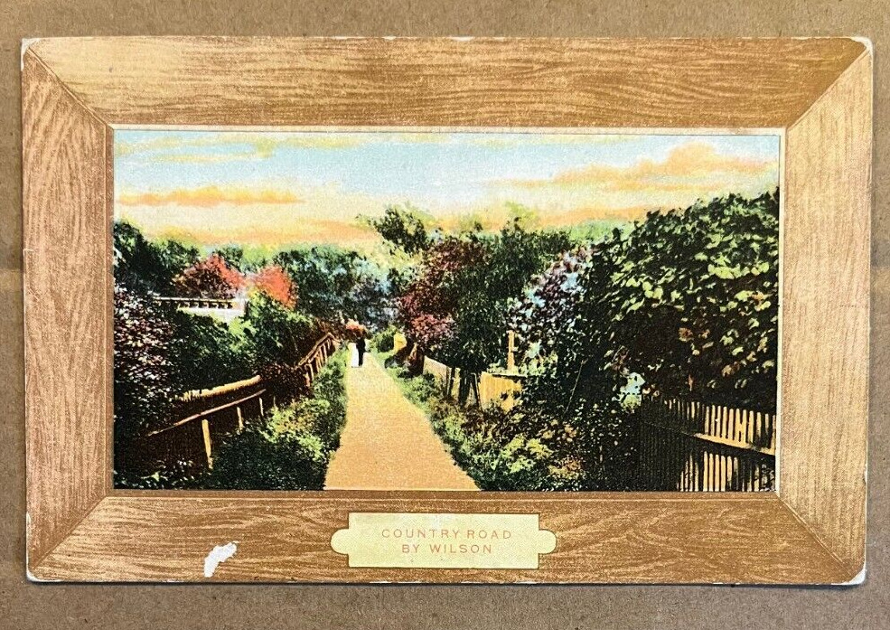 1909 USED .01 POSTCARD - COUNTRY ROAD BY WILSON