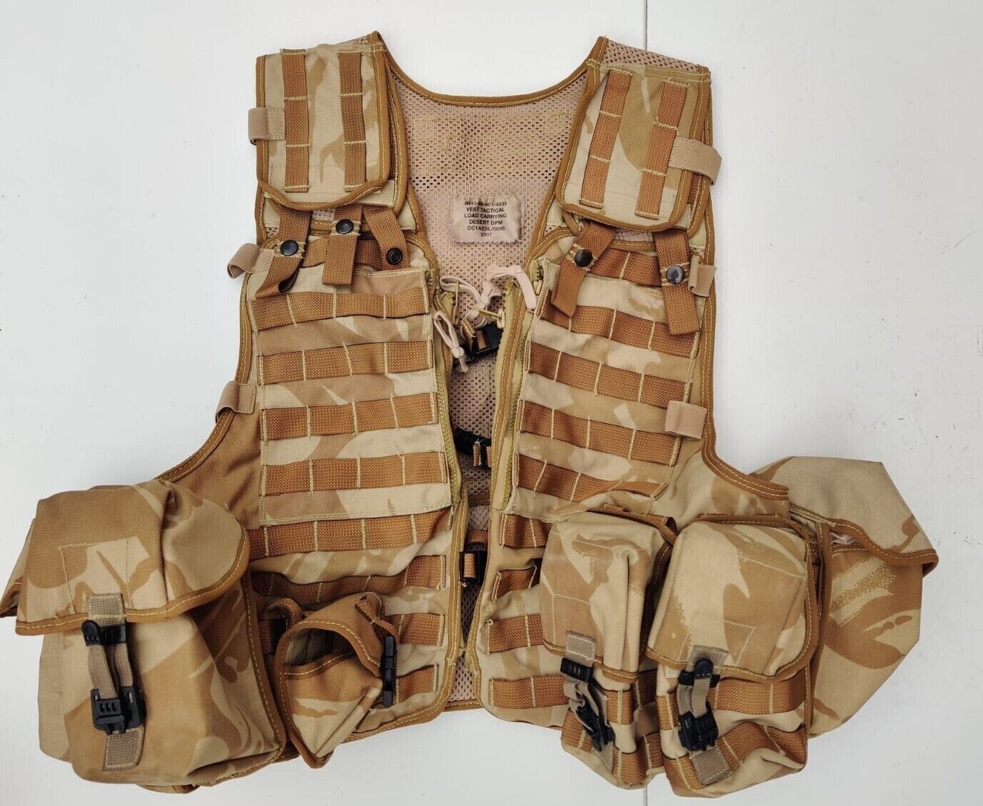 British Armed Forces Desert DPM Load Bearing Vest W/ Pouches