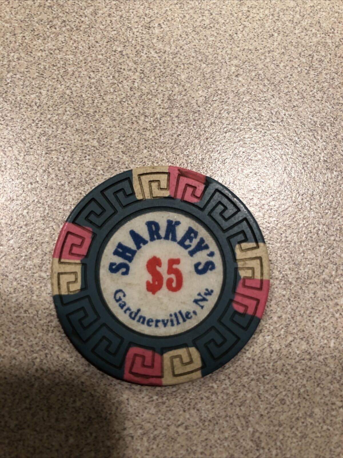 $25 sharkey\'s vintage gardnerville nevada  casino chip super rare