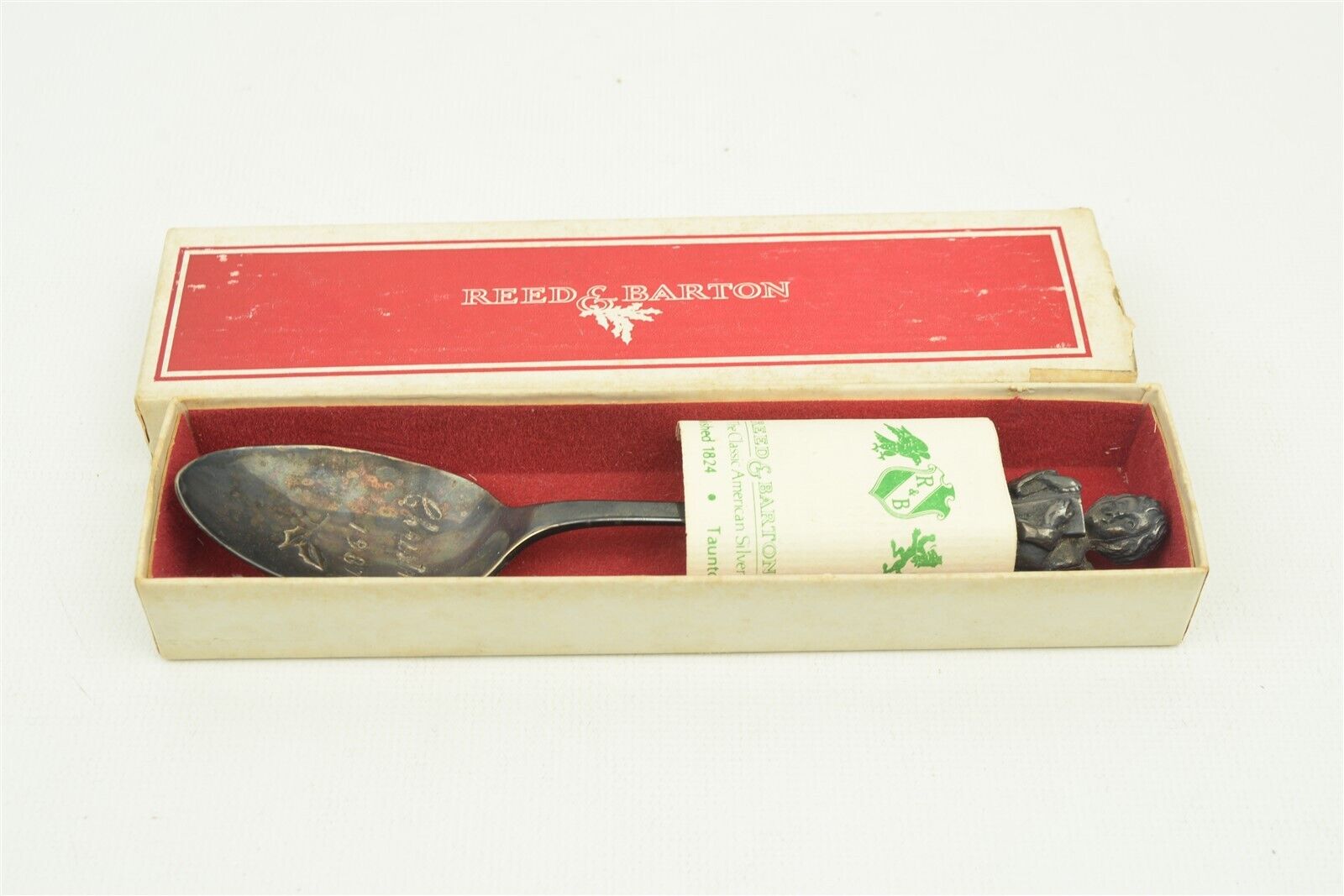 Vintage 1981 Reed & Barton Silverplate Children of Christmas Spoon w/ Box