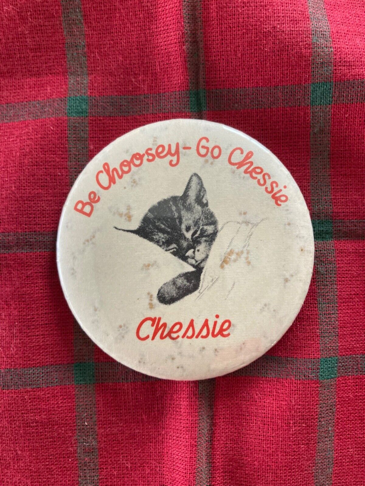 Vintage Chesapeake & Ohio Railroad “ Chessie” Cat Celluloid Pocket Mirror