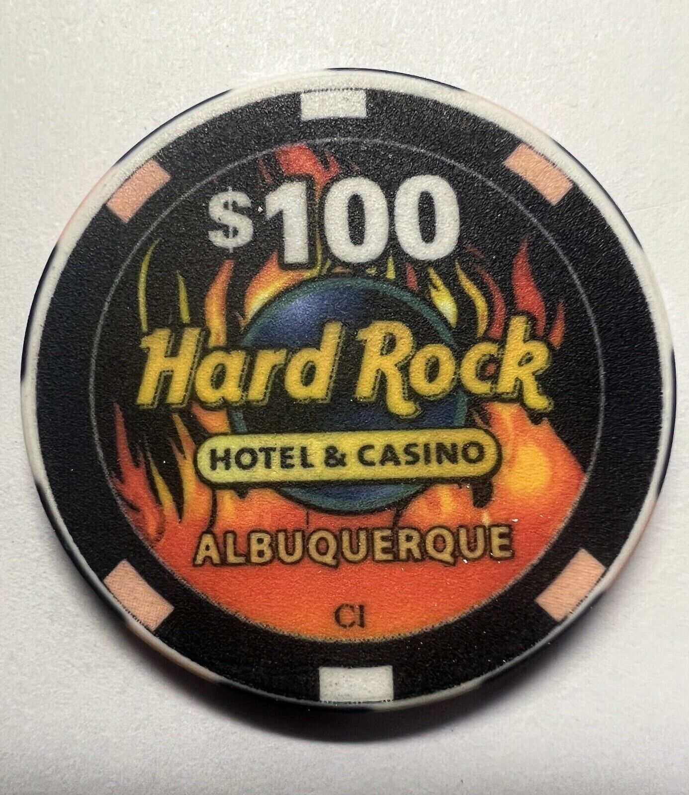 (1) $100. Hard Rock CASINO CHIP - Albuquerque, New Mexico - 2010 💥💥💥💥💥💥💥