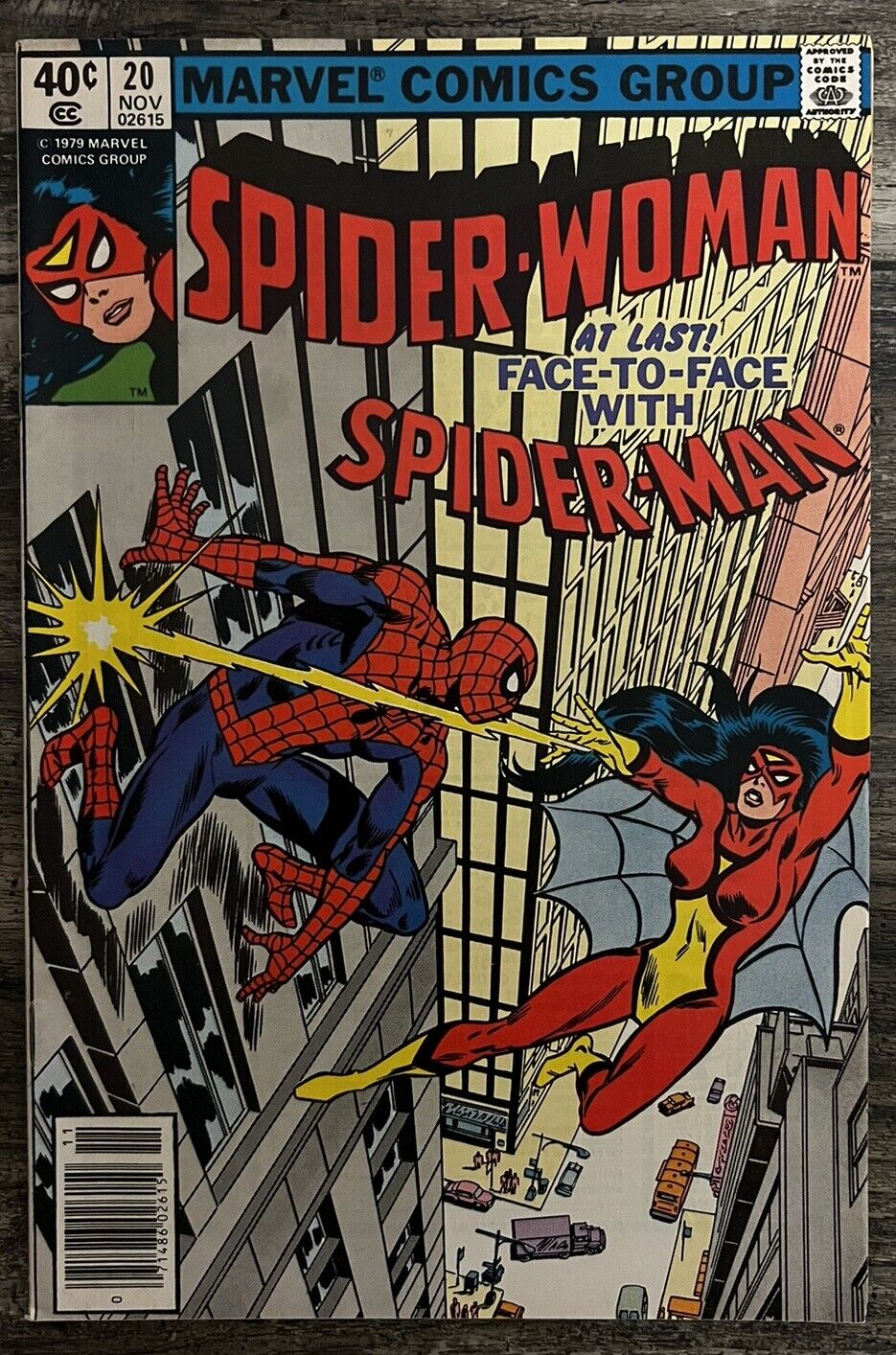 Spider-Woman #20  1st Battle With Spider-Man - Marvel Comics - Clean Copy - Key