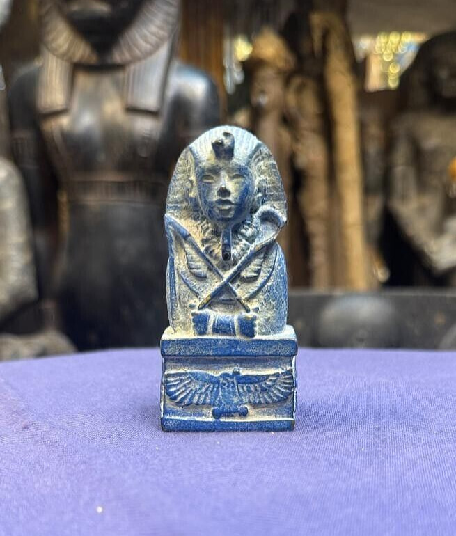 UNIQUE ANCIENT EGYPTIAN ANTIQUES Statue Golden King Tutankhamun Egyptian Rare BC