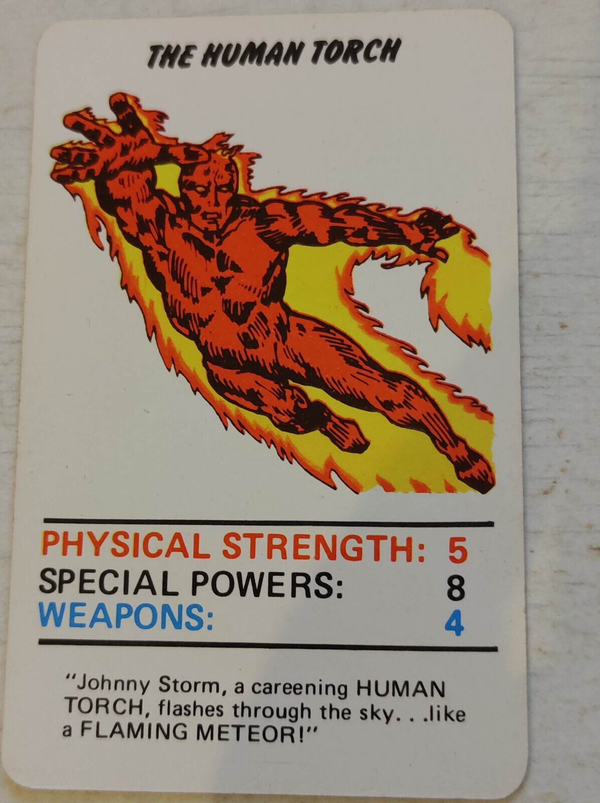 RARE highly collectable 1977 Marvel Comics Super Heroes single card - You choose