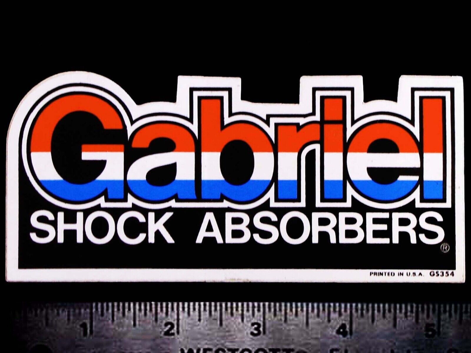 GABRIEL Shock Absorbers - Original Vintage 1960\'s 70\'s Racing Decal/Sticker B