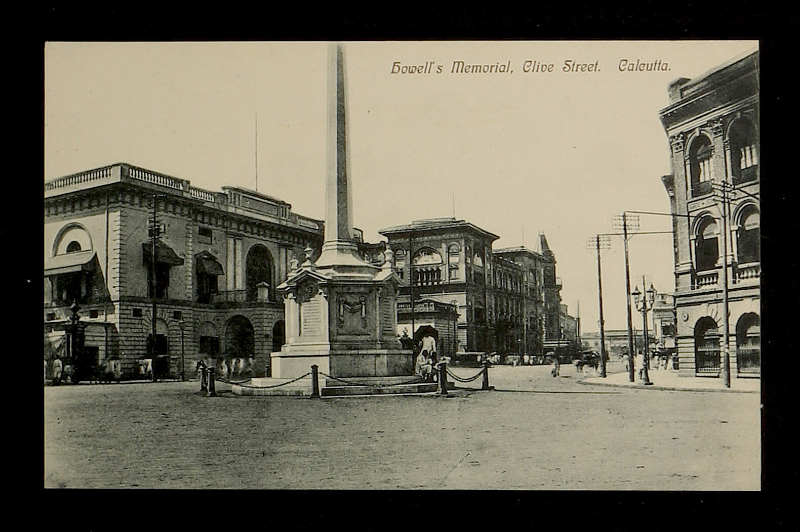 British☀INDIA 225-Calcutta -Towell\'s Memorial, Clive Street.
