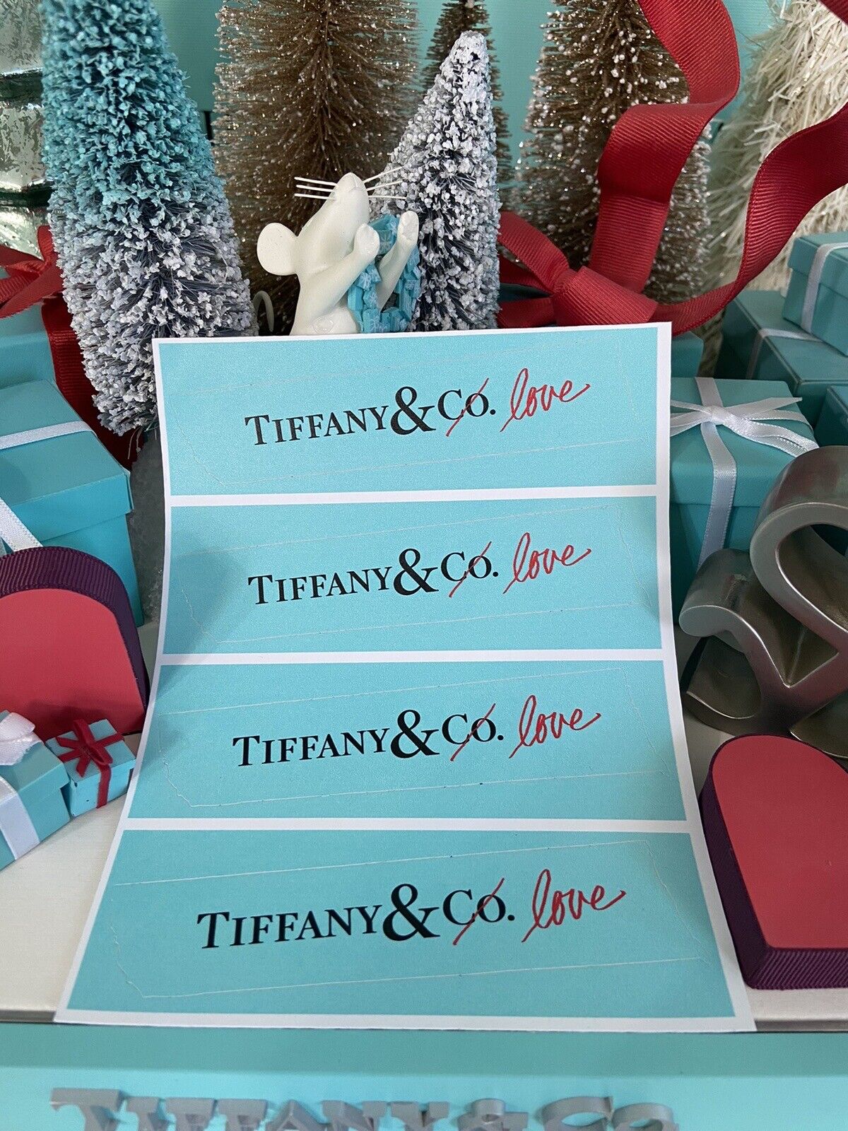 Tiffany&Co Love Sticker Advertising Decal Believe In Love Campaign Collector