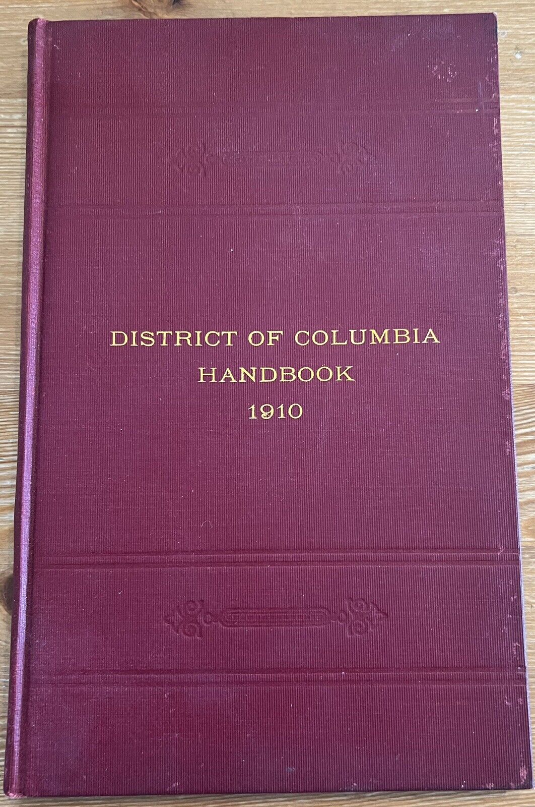 RARE 1910 Washington DC District of Columbia Handbook Government House Committee