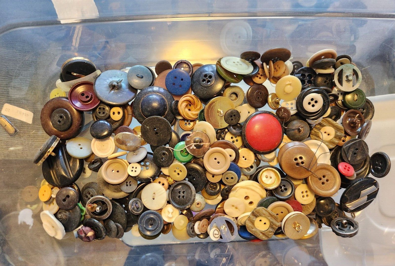 HUGE  Vintage Button Lot 5+ Pounds of estate fresh unpicked Buttons crafting