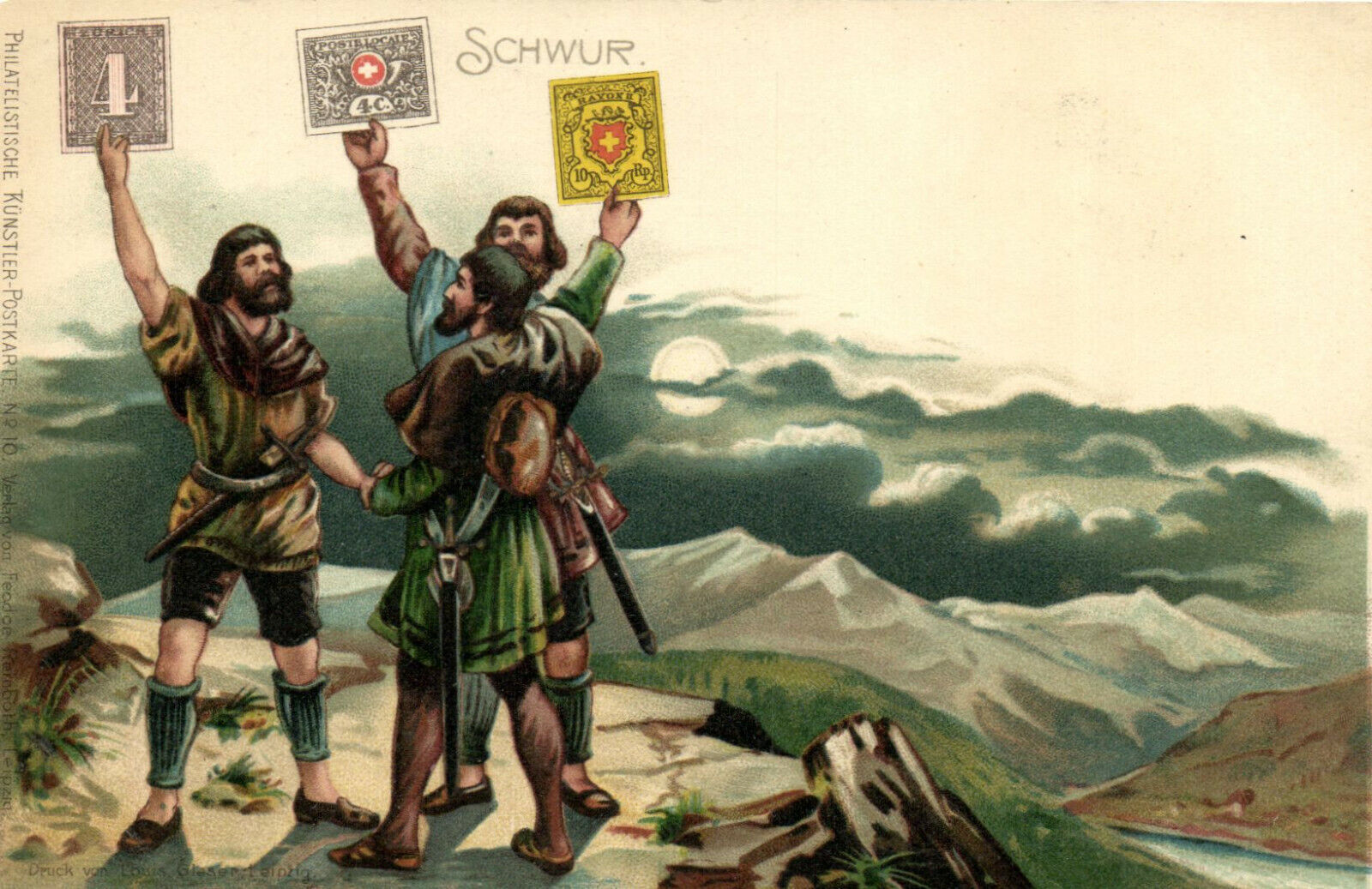 PC CPA SWITZERLAND, SCHWUR, Vintage Postcard (b16588)