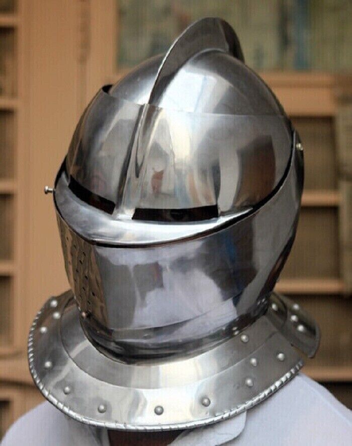 Custom SCA HNB 14 Gauge Steel Medieval Tournament Close helmet G9 replica Gift