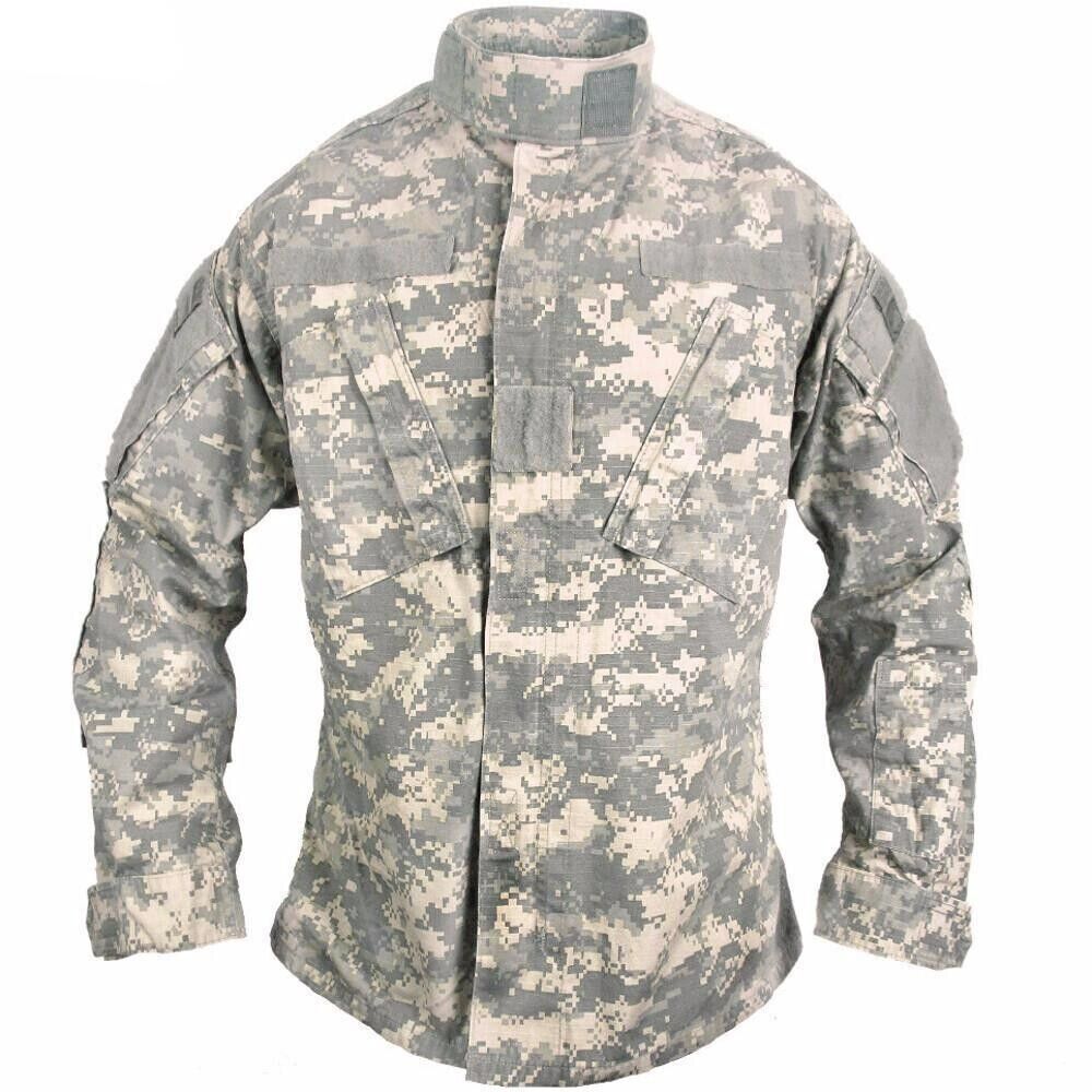 ACU Shirt-Large Long USGI Digital Camo Cotton/Nylon Ripstop Army Combat-exc. con