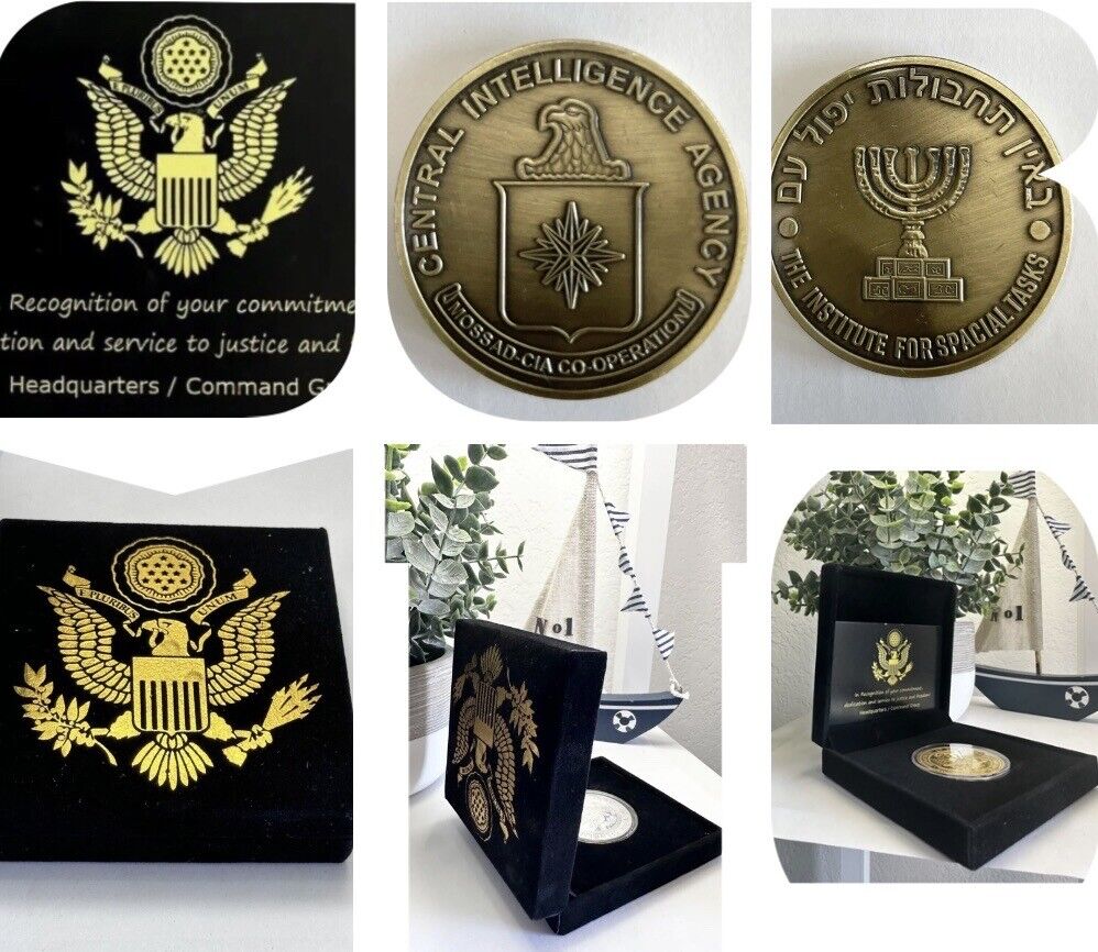Rare US Israel CIA  Secret Joint Operation Challenge Coin USA