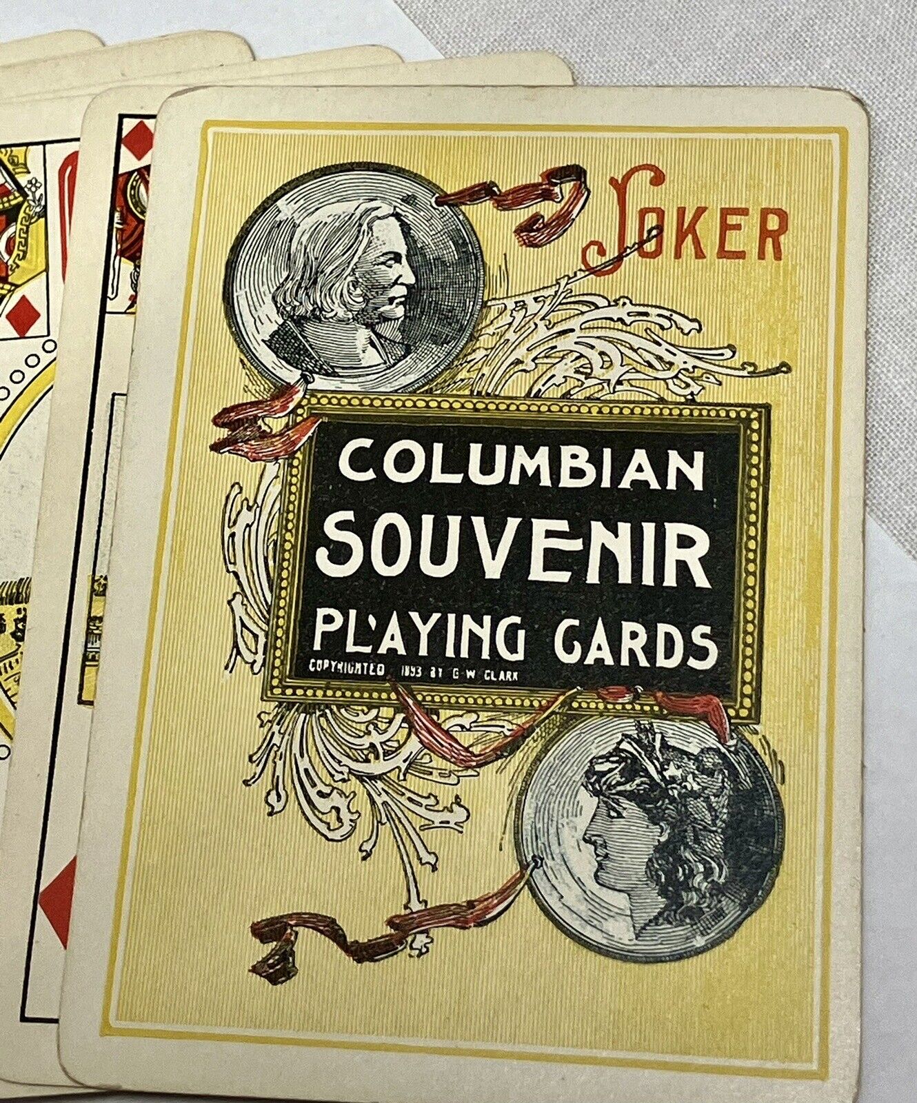 1893 Columbian World\'s Fair Playing Cards Deck of 53