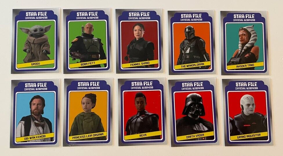 2022 Topps Star Wars Star File 10-Card Set NY Comic Con Exclusive Set