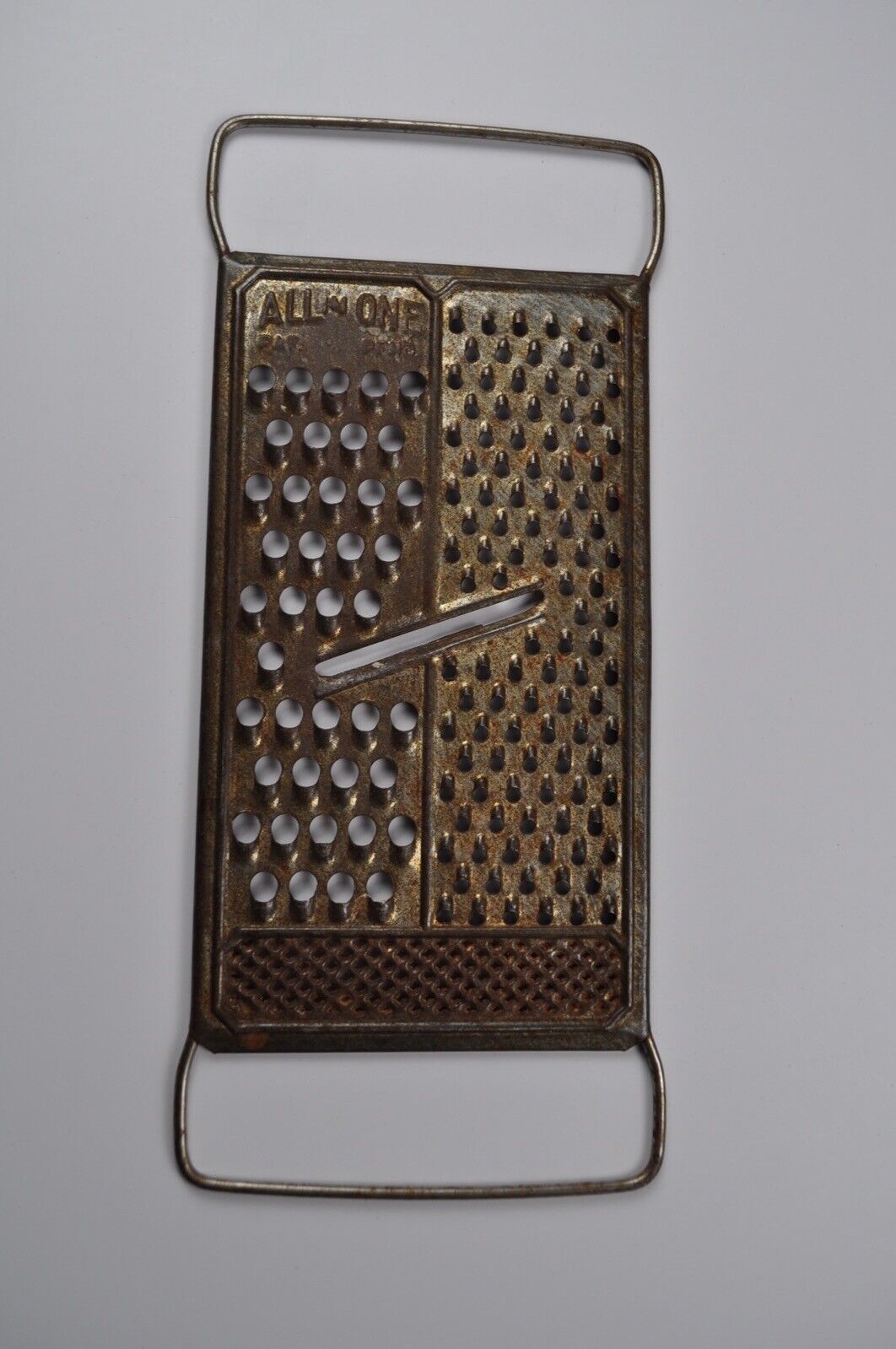 Vintage Metal All in One Grater Rustic Primitive Farmhouse Kitchen Wall Decor