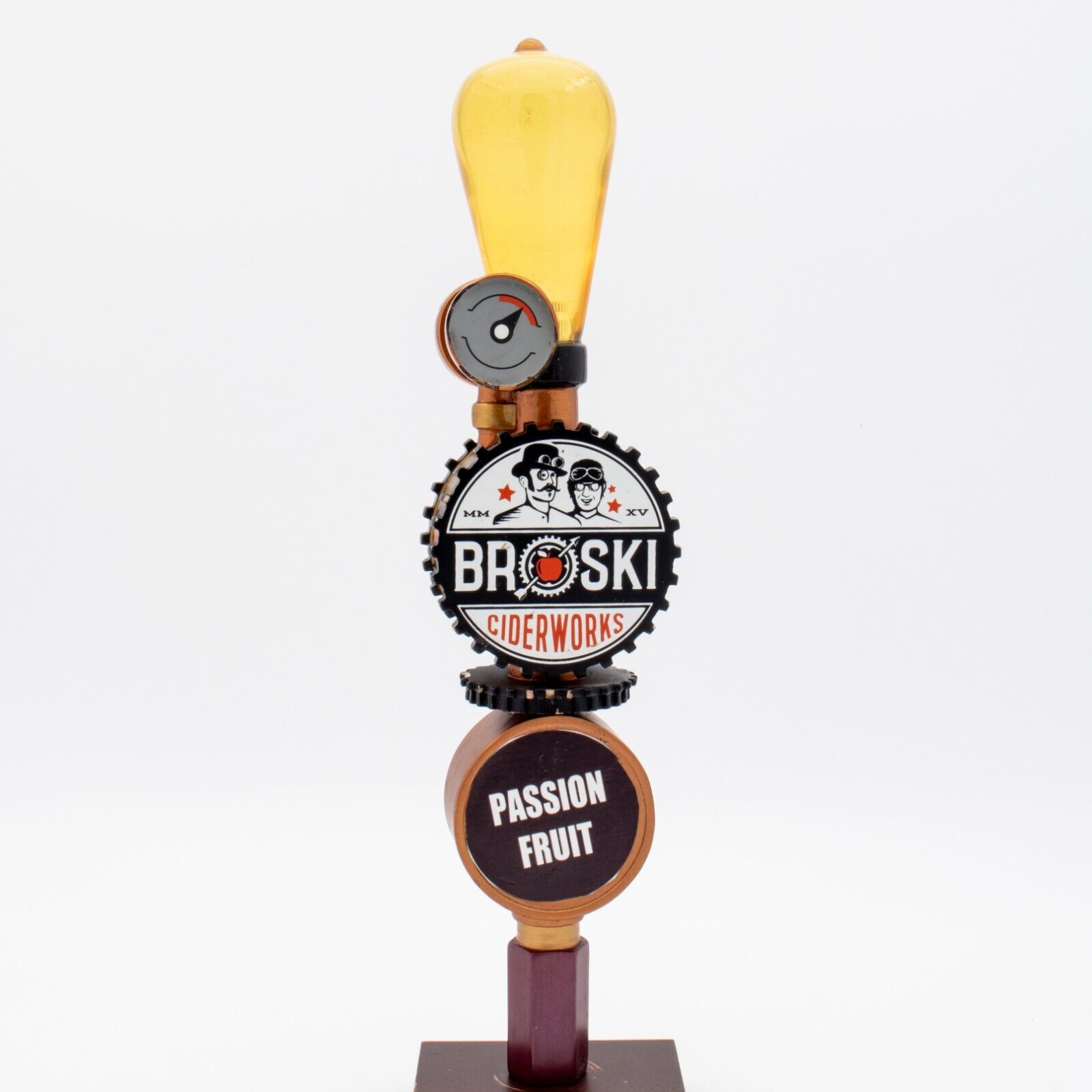Broski Ciderworks Steampunk Cogs Beer Tap Handle Rare