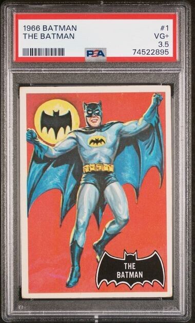 1966 Topps Batman Black Bat #1 The Batman PSA 3.5