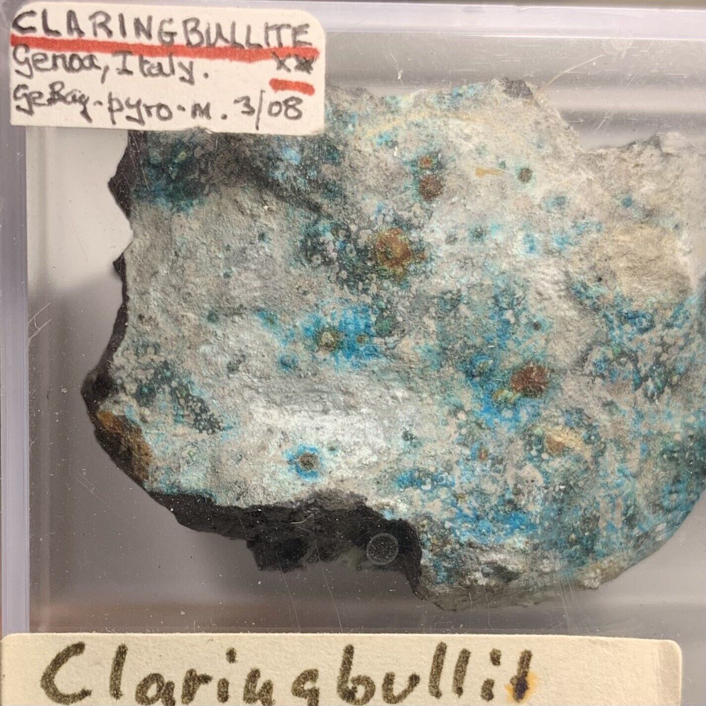 Claringbullite Crystal Micro Val Vereūa Geuva Ligurieu ITALY