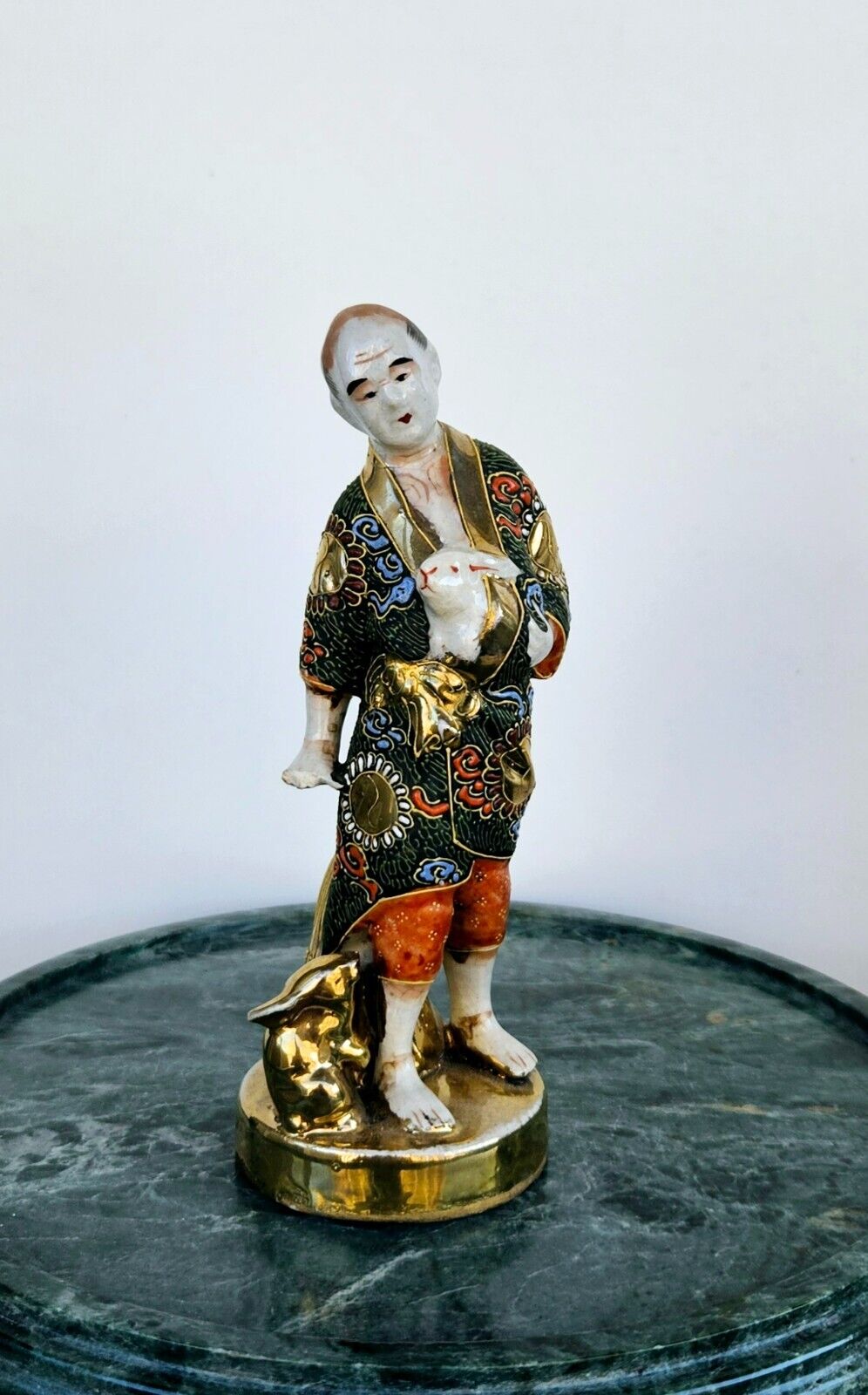 Antique Japanese porcelain figurine Satsuma