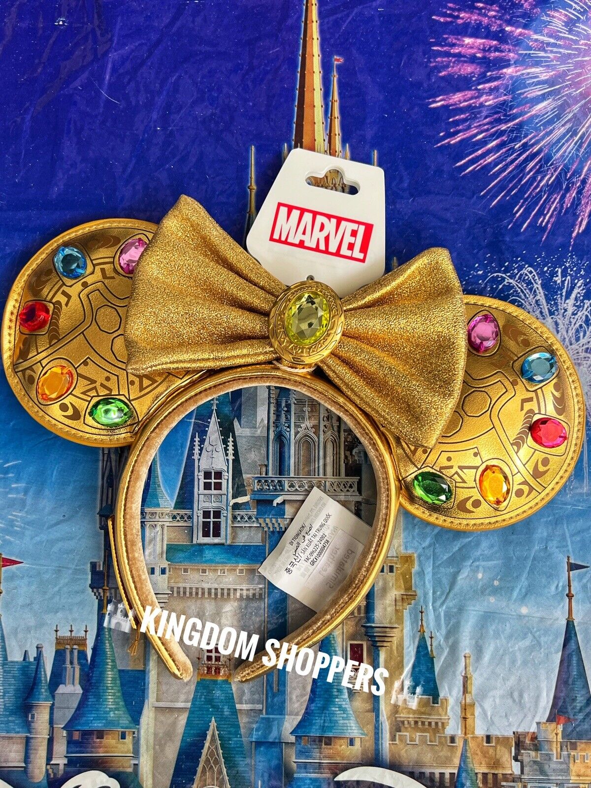 2024 Disney Parks Marvel Loungefly Thanos Infinity Stones Ears Headband New