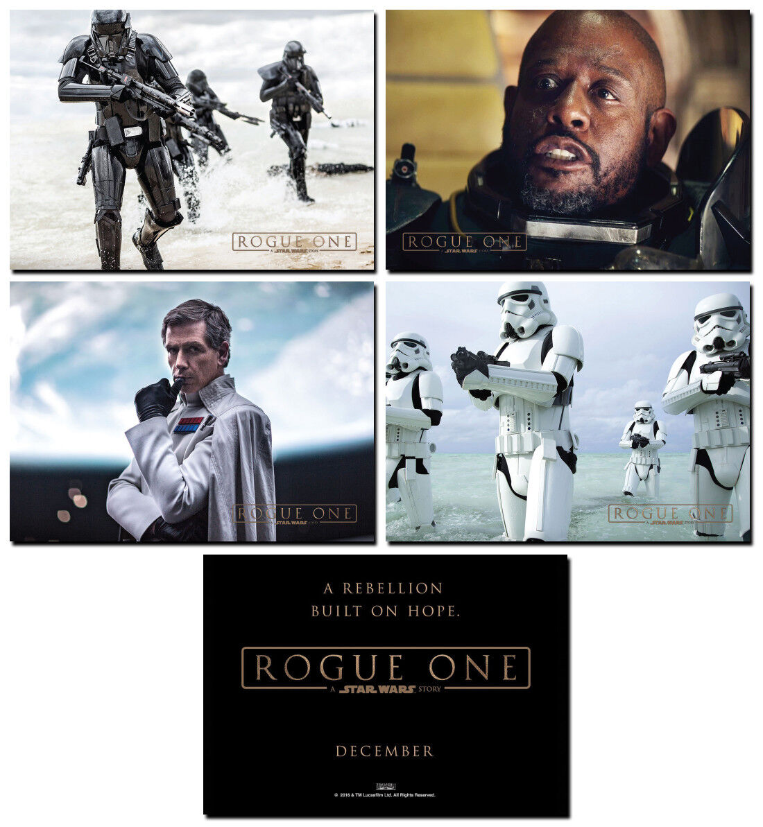 ROGUE ONE A STAR WARS STORY - 4 Card Promo Set #2 - Stormtroopers Saw Gerrera