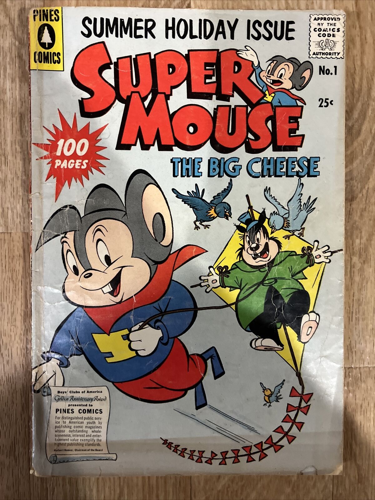 Supermouse: The Big Cheese #1 in Good + condition. Pines comics