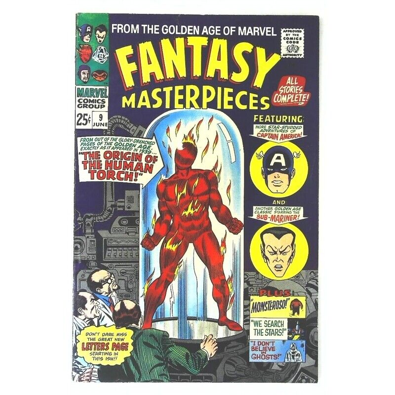 Fantasy Masterpieces (1966 series) #9 in VF minus condition. Marvel comics [m;