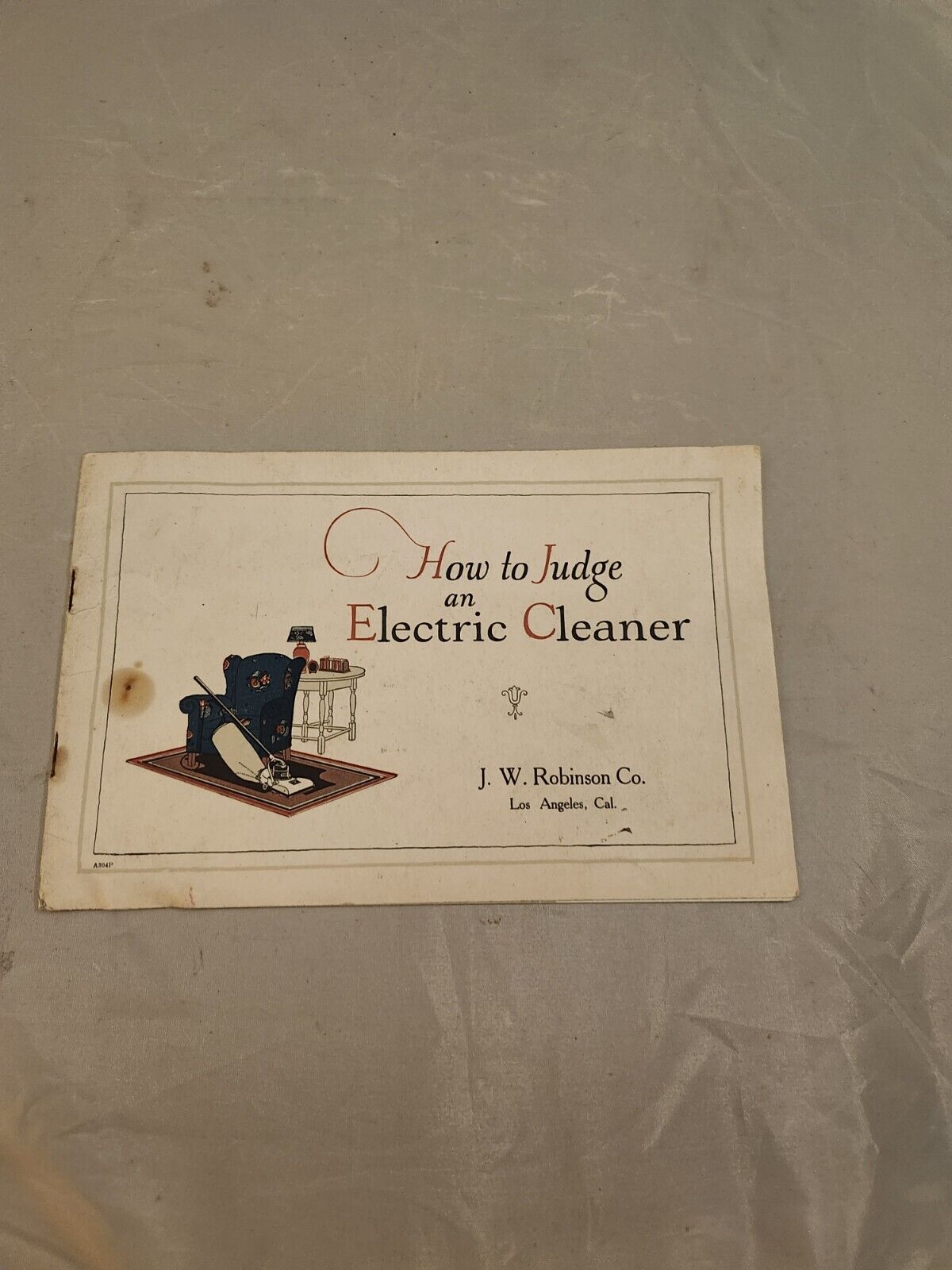 Antique 1920s Hoover Vacuum Electric Cleaner 16 pg. Illustrated Pamphlet Booklet