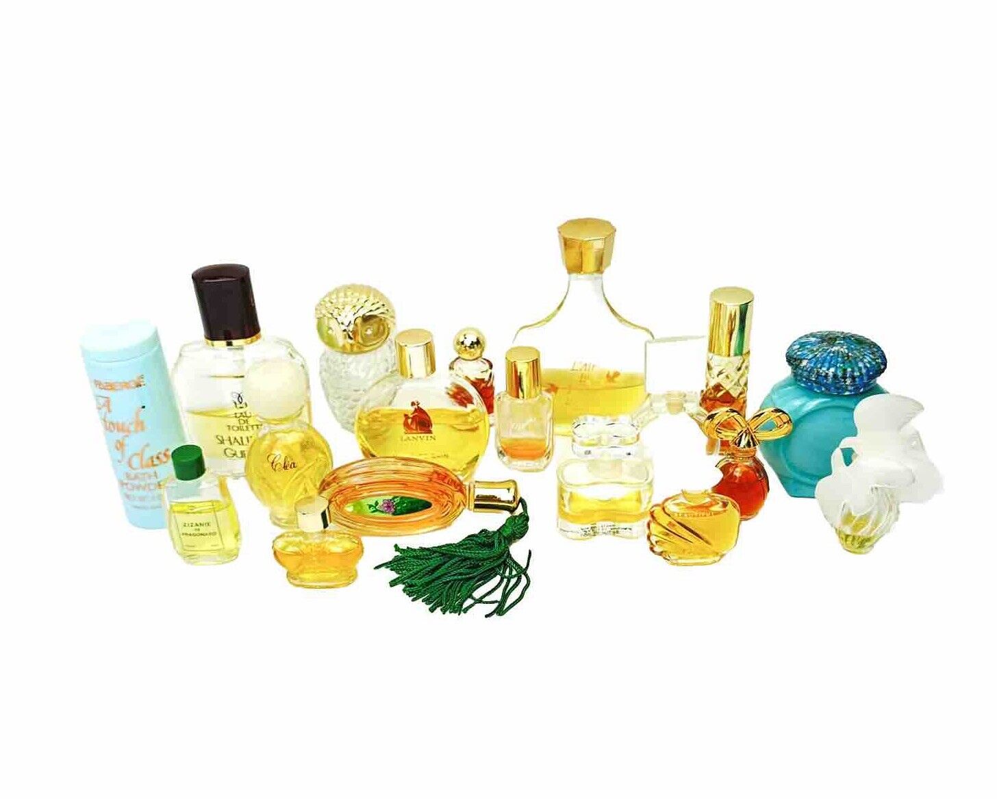 Vintage Lot Of 18 Perfume & Body Powder Mini & Reg Sizes Bottles See Details