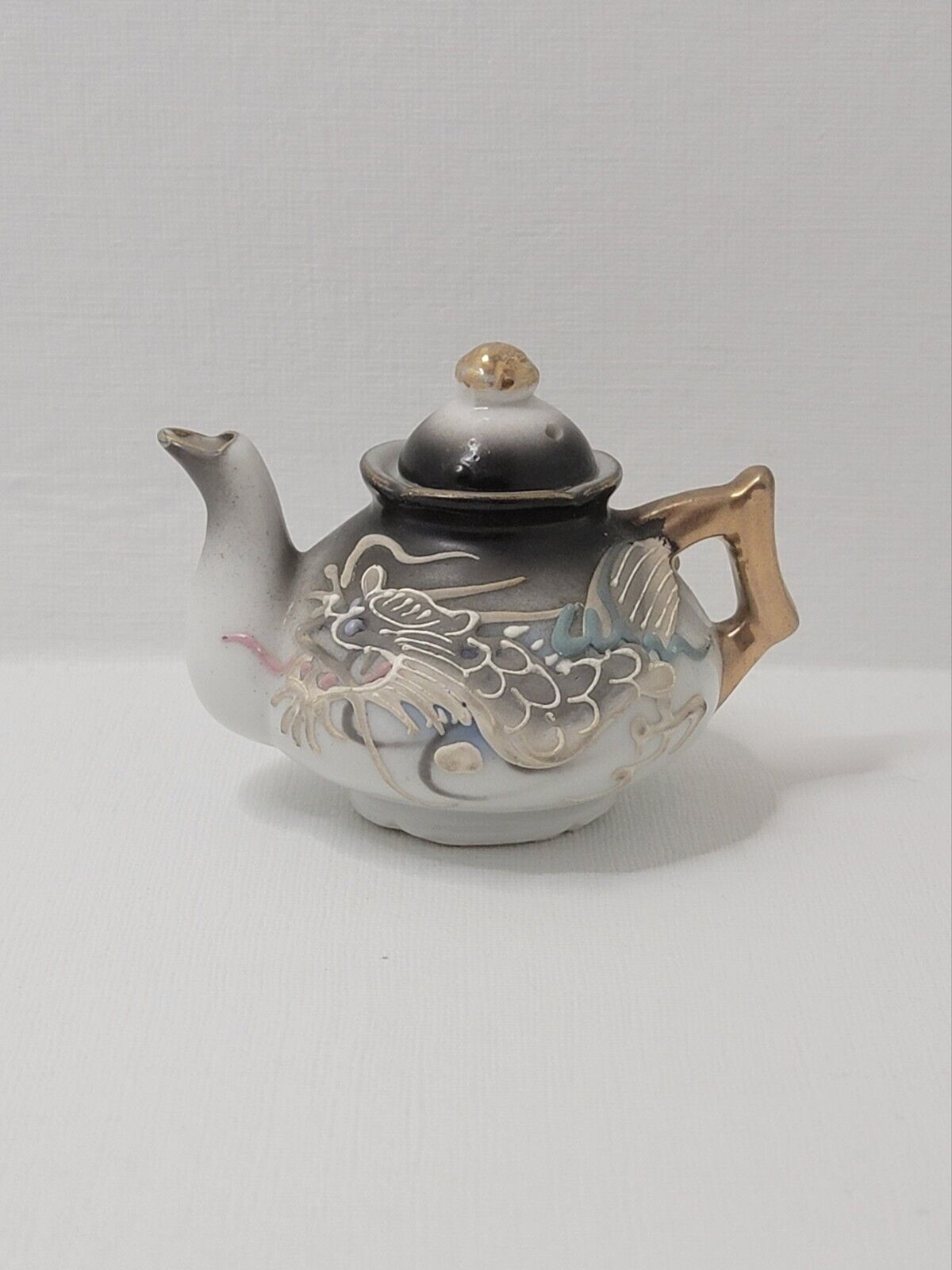 Vintage Dragonware Mini Teapot 2-1/4\