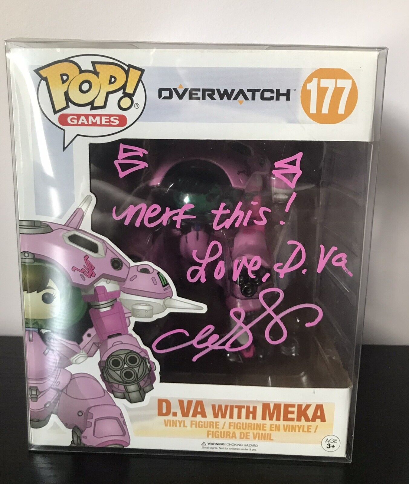 D.va Overwatch Funko POP Signed by Charlet Chung