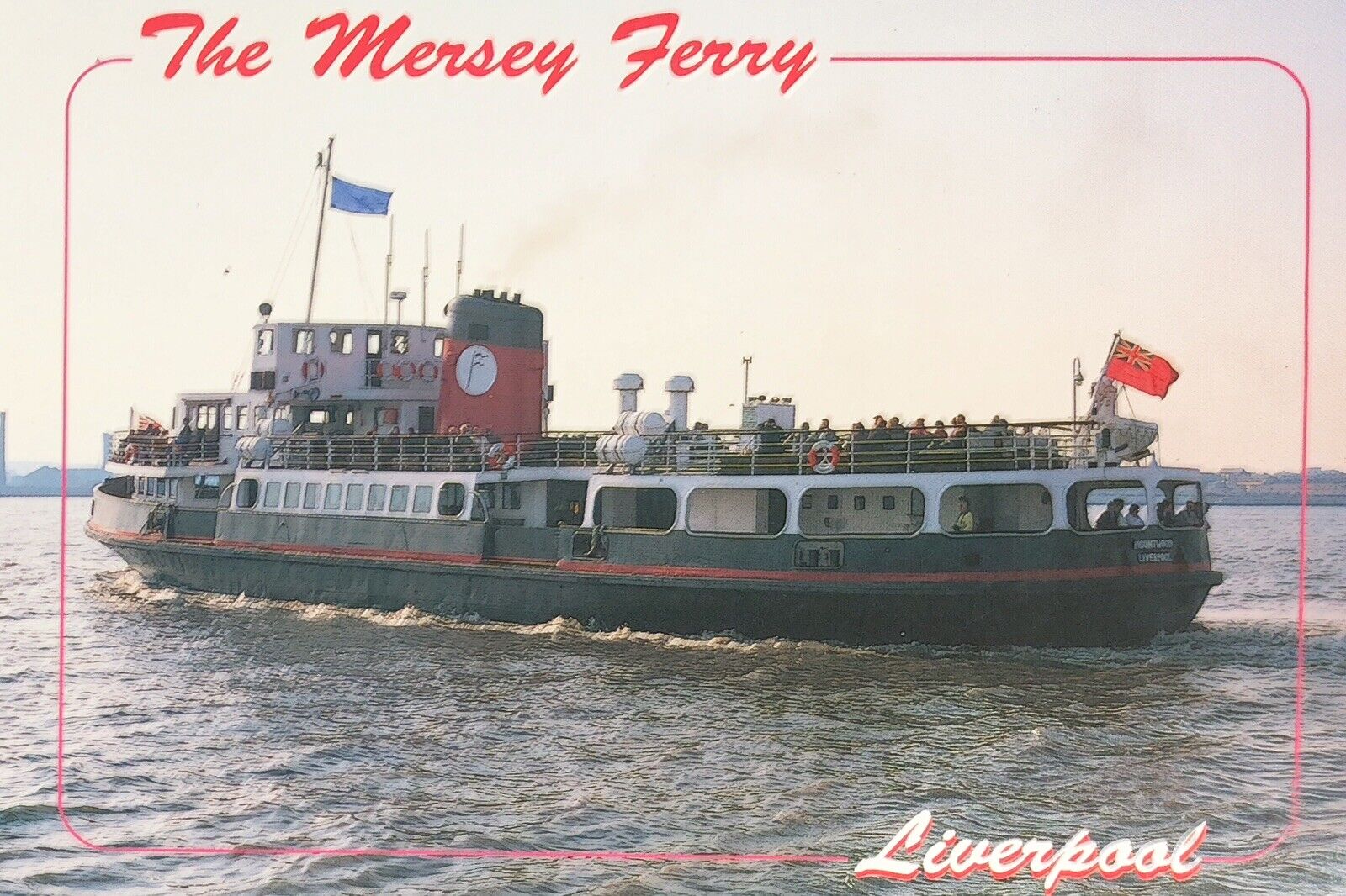 THE MERSEY FERRY LIVERPOOL POSTCARD