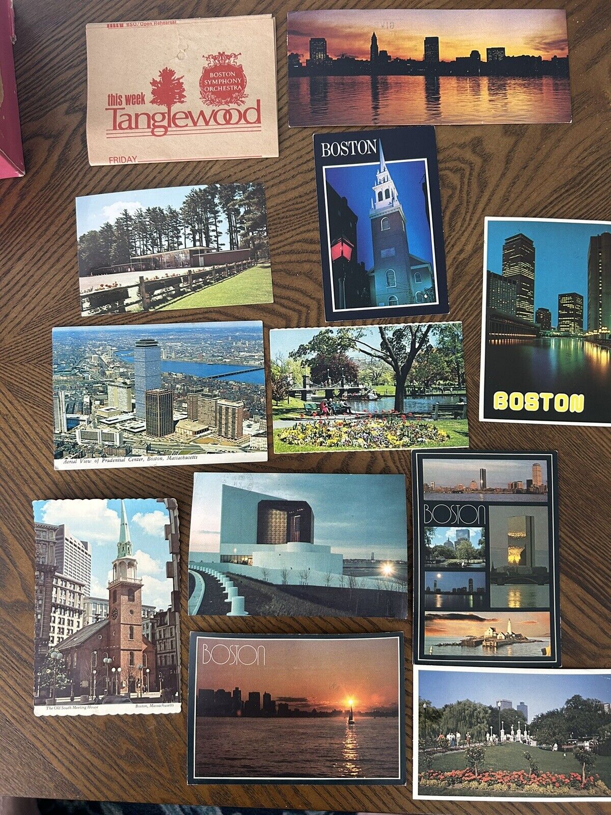 Lot of 11 Vintage Postcards Boston Massachusetts & Boston Symphony Program