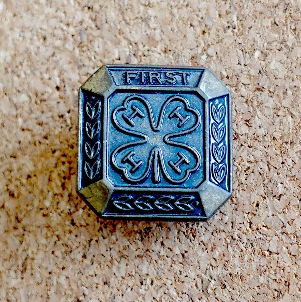 Vintage 4H Club First Year Lapel Pin Bronze Youth Organization