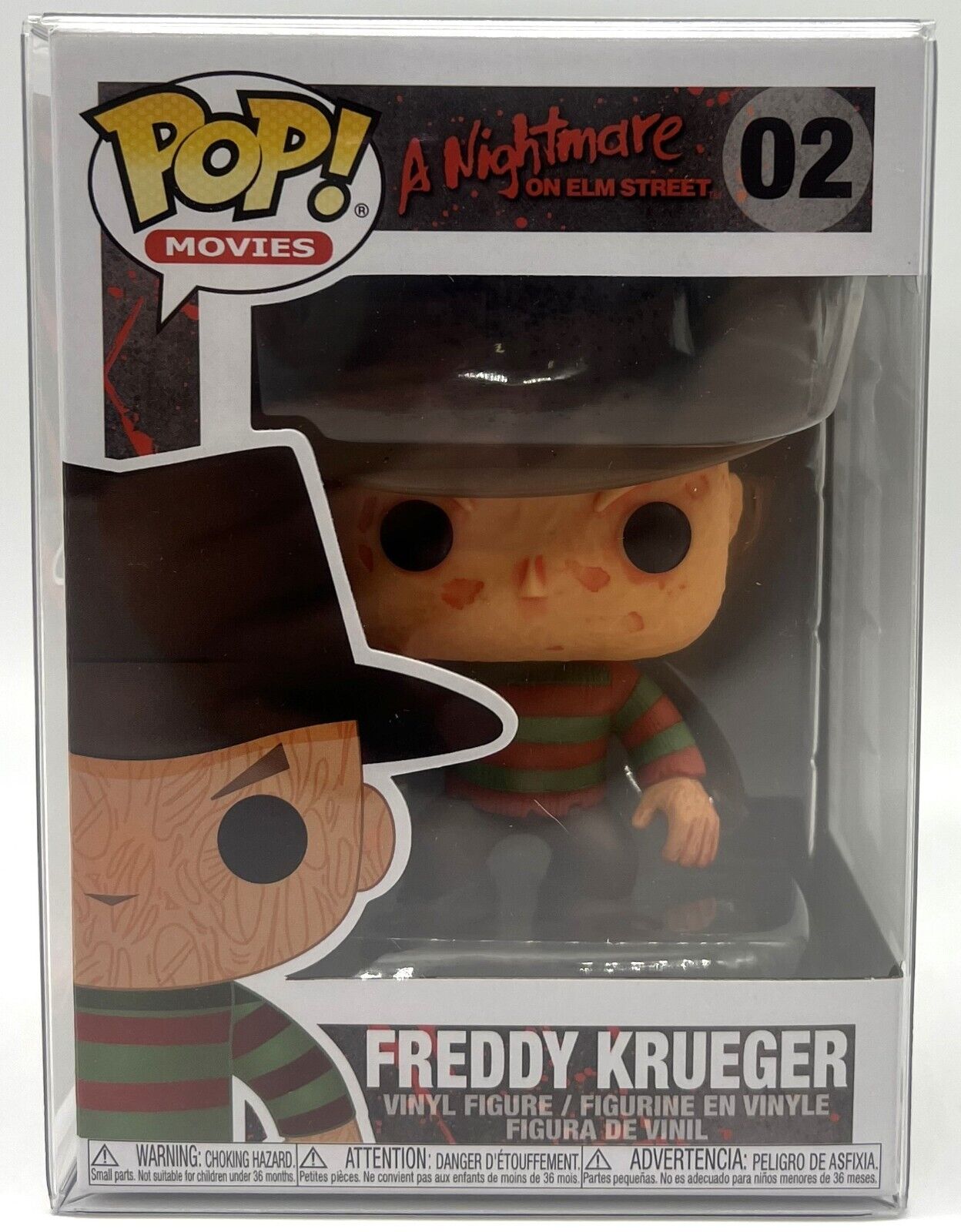 Funko Pop Movies Nightmare on Elm Street Freddy Krueger #02 with POP Protector