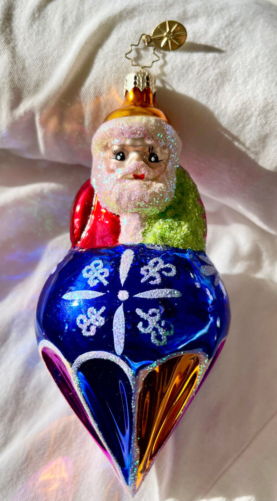 Christopher Radko Christmas Ornament Santa\'s on Top, Item #1011404, RARE RETIRED