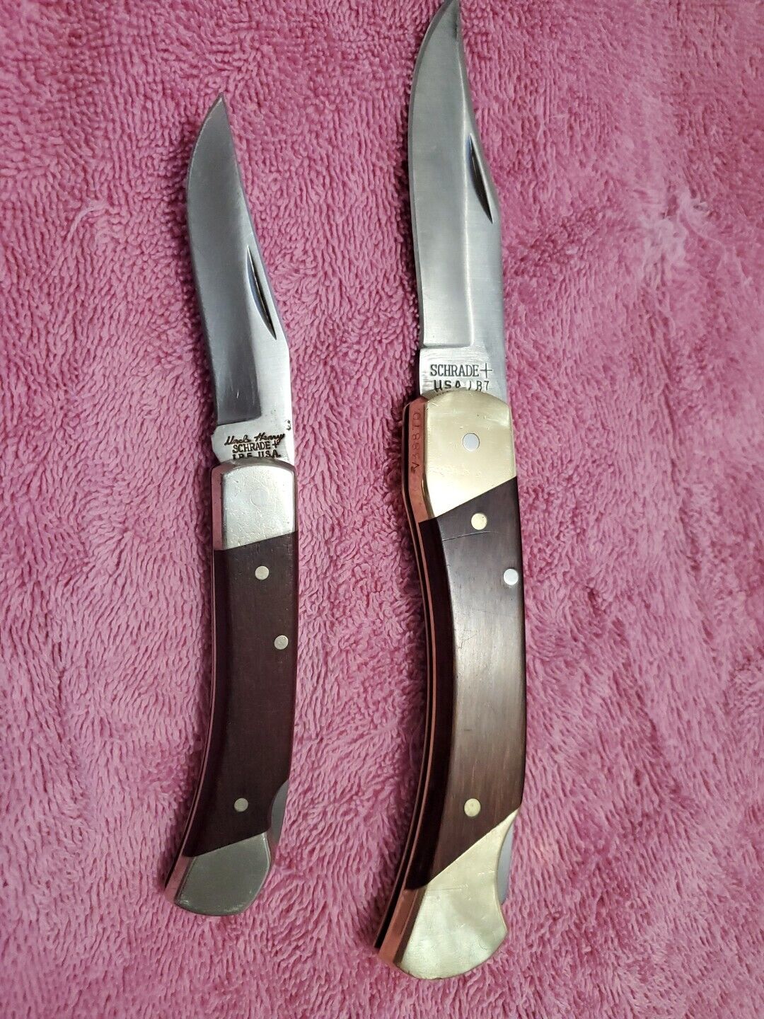 Vintage USA SCHRADE + LB7 And LB5 uncle Henry 