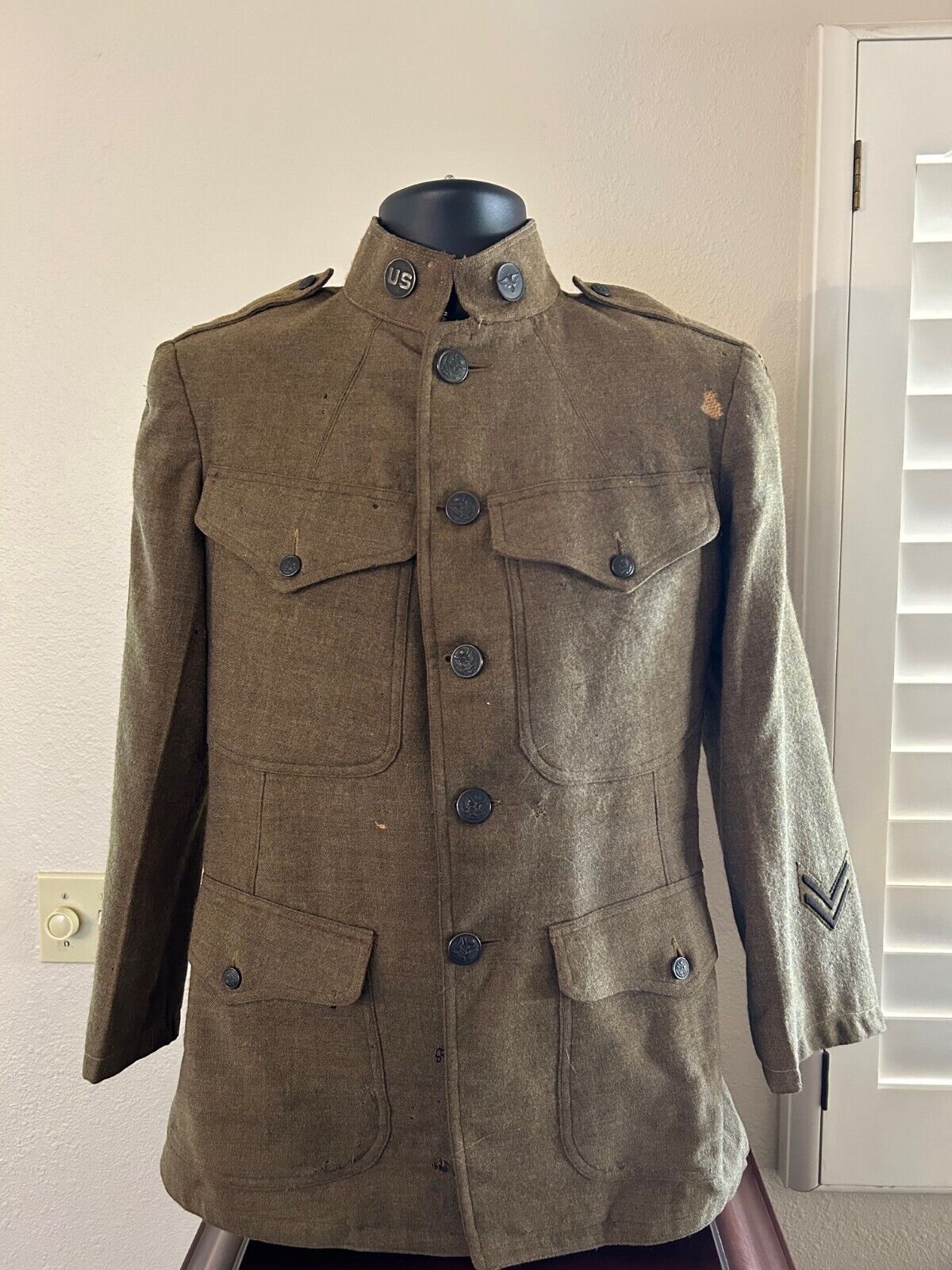 WW1 US 1st Army Aviation Army Air Force Named Uniform