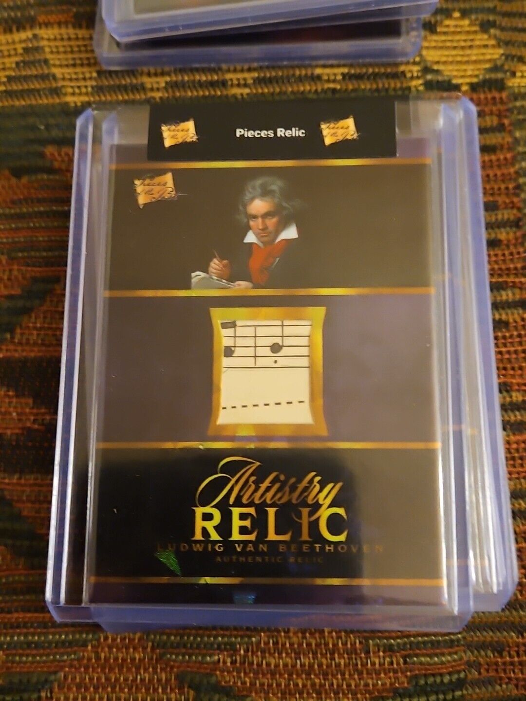 LUDWIG VAN BEETHOVEN 2023 PIECES OF THE PAST MUSIC CRACKED ICE RELIC CARD #2