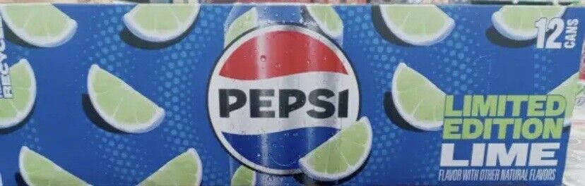 Pepsi Lime - New Pepsi Cola Soda Pop Lime Limited Edition 12 fl oz 12 cans