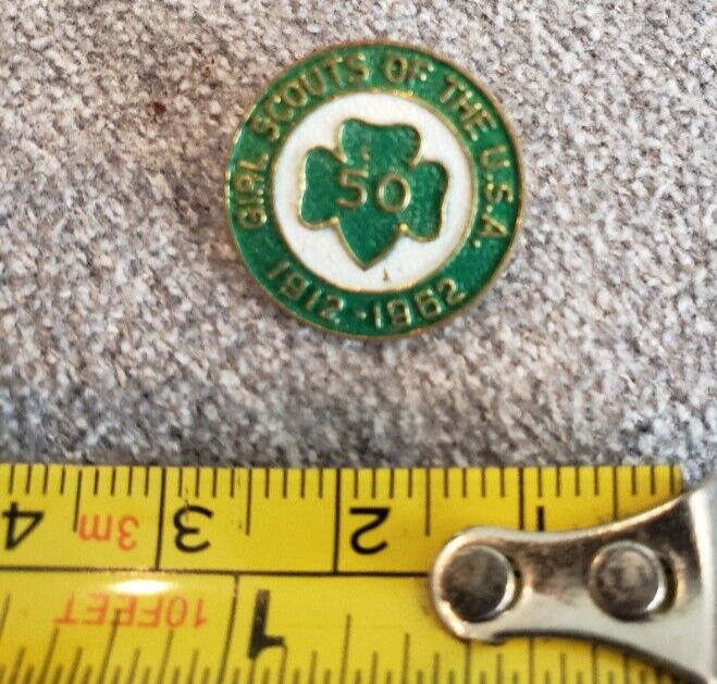 Girl Scouts of the U.S.A 1912-1962 50 Years Vintage Lapel Pin